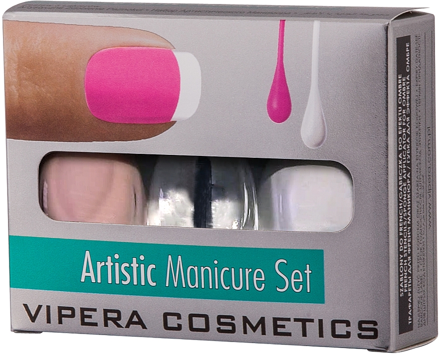 Nagelpflegeset - Vipera Artistic Manicure Set (Nagellack 3x5.5ml) — Bild N2