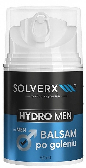 Feuchtigkeitsspendender After-Shave-Balsam - Solverx Hydro Men Balsam After Shaving Hydro — Bild N1