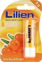 Düfte, Parfümerie und Kosmetik Lippenbalsam "Sanddorn" mit Naturölen und Vitamin E - Lilien Lip Balm Sea Buckthorn