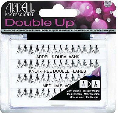Wimpernbüschel-Set - Ardell Double Up Duralash Knot-Free Double Flares Medium Black — Bild N1