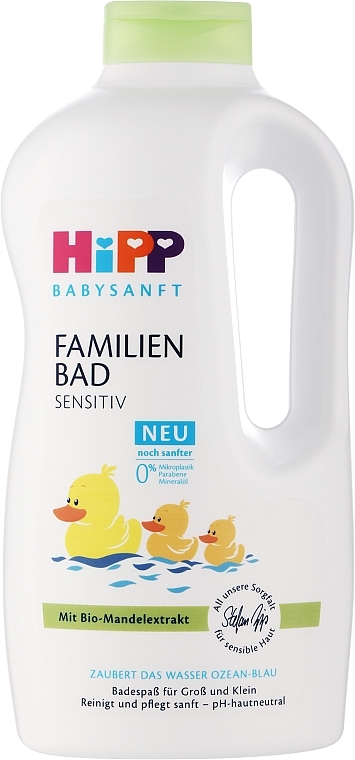 Badeschaum für die ganze Familie mit Bio Mandelextrakt - Hipp BabySanft — Bild N1