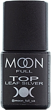 Düfte, Parfümerie und Kosmetik Nagelüberlack - Moon Full Top Leaf Silver