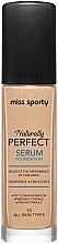 Düfte, Parfümerie und Kosmetik Foundation - Miss Sporty Naturally Perfect Serum Foundation