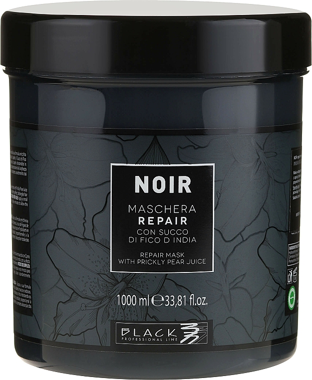 Regenerierende Haarmaske mit Birnensaft - Black Professional Line Noir Repair Prickly Pear Juice Mask — Bild N3