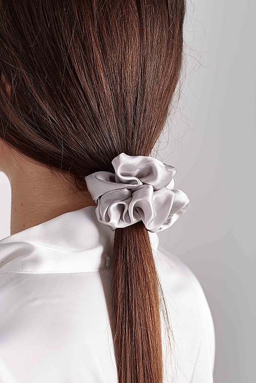 Scrunchie-Haargummi größe M grau, schwarz - de Lure Scrunchie Set — Bild N3