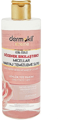 Mizellares Reinigungswasser mit Rosenextrakt - Dermokil Rose Water Micellar Makeup Cleaner — Bild N1