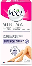 Düfte, Parfümerie und Kosmetik Enthaarungswachsstreifen für die Beine - Veet MINIMA Easy Gel Wax Strip