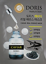 Ampullen-Gesichtsmaske mit schwarzem Kaviar-Extrakt - Doris Caviar Real Essence Mask — Bild N1