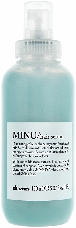 Feuchtigkeitsspendendes und farbschützendes Serum für gefärbtes Haar ohne Ausspülen - Davines Minu Illuminating Color Enhancing Hair Serum — Bild N1