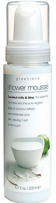 Duschmousse Kokosnussmich & Limette - Greenland Milky Shower Mousse Coconut Milk & Lime — Bild N1