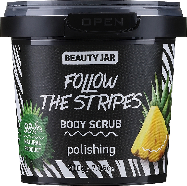Glättendes Körperpeeling  - Beauty Jar Follow The Stripes Polishing Body Scrub  — Bild N1