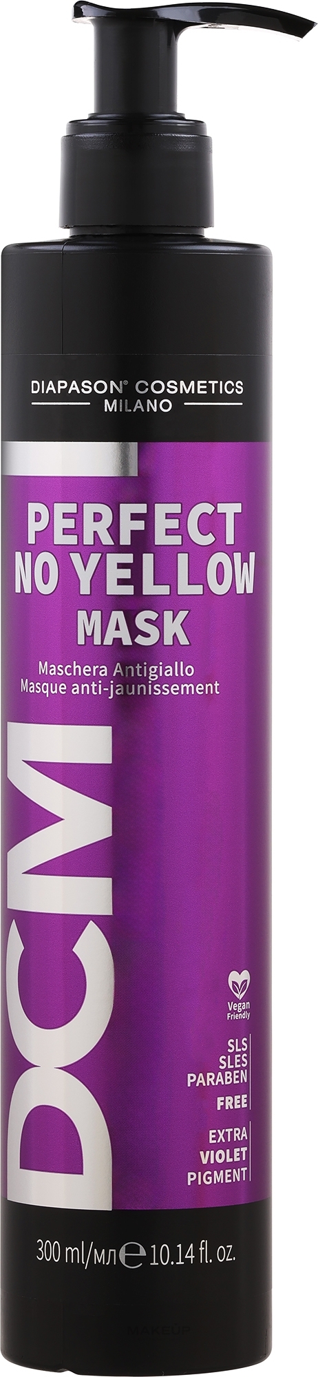 Maske gegen Gelbfärbung der Haare - DCM Perfect No Yellow Mask — Bild 300 ml
