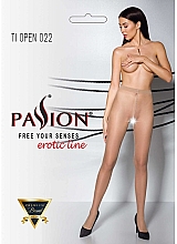 Erotische Strumpfhose mit Ausschnitt Tiopen 022 20 Den beige - Passion — Bild N1
