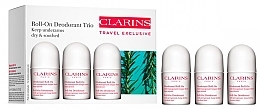 Körperpflegeset - Clarins Trio Gentle Care Roll-On Deodorant (deo/3x50ml) — Bild N1