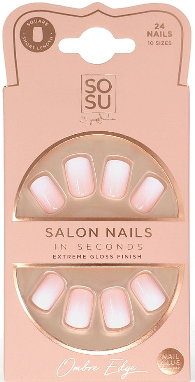 Sosu by SJ Salon Nails In Seconds Ombre Edge  - Kunstnägel-Set — Bild N1