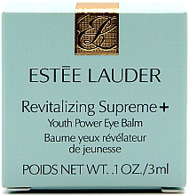 GESCHENK! Balsam mit Hibiskusextrakt für die Augenpartie - Estee Lauder Revitalizing Supreme+ Youth Power Eye Balm (Mini) — Bild N1