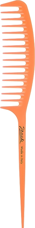 Haarkamm mit Griff orange - Janeke Fashion Supercomb — Bild N1