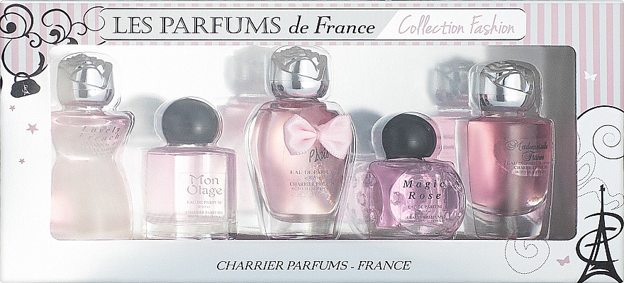 Charrier Parfums Collection Fashion - Duftset (Eau de Parfum 12ml + Eau de Parfum 10.5ml + Eau de Parfum 9.3ml + Eau de Parfum 8.5ml + Eau de Parfum 9.4ml)