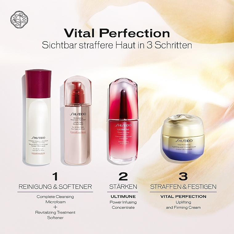 Straffende und festigende Anti-Aging Gesichtscreme gegen Falten und Pigmentflecken - Shiseido Vital Perfection Uplifting and Firming Cream — Bild N5