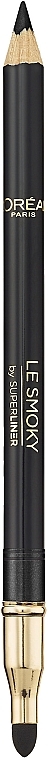 Kajalstift - L'Oreal Colour Riche LeSmoky Pencil Eyeliner And Smudger — Bild N2