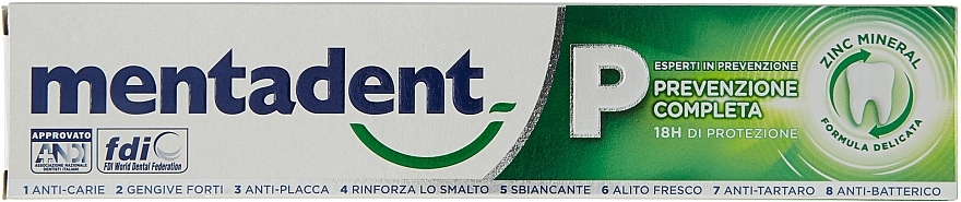 Zahnpasta - Mentadent P Complete Prevention Toothpaste — Bild N1
