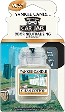 Düfte, Parfümerie und Kosmetik Auto-Lufterfrischer Clean Cotton - Yankee Candle Clean Cotton Car Jar Ultimate 