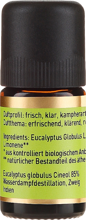 Raumduft Eukalyptus bei Erkältungsbeschwerden - Primavera Natural Essential Oil Eucalyptus  — Bild N2