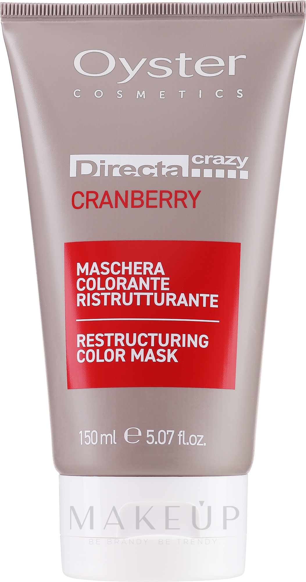 Regenerierende Farbglanz- Haarmaske - Oyster Cosmetics Directa Crazy Cranberry — Bild 150 ml