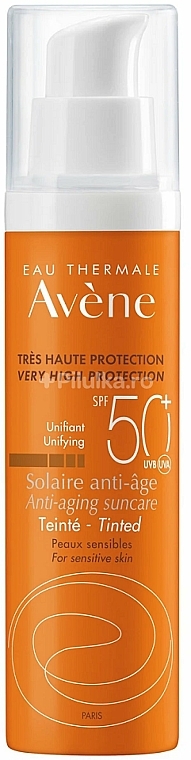 Getönnte Anti-Aging Sonnenschutzcreme für das Gesicht SPF 50+ - Avene Solaire Anti-Age Teinte SPF50+ — Bild N1