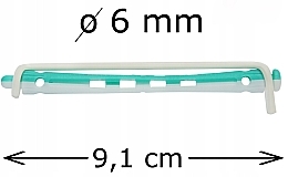 Dauerwellwickler d6 mm weiß-grün 12 St. - Xhair — Bild N2