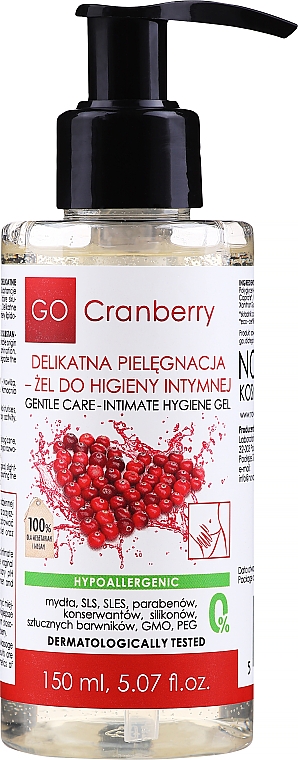 Gel für die Intimhygiene - GoCranberry Intimate Gel
