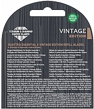 Ersatzklingen 4 St. - Wilkinson Sword Quattro Essential 4 Vintage Edition — Bild N2