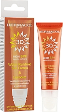 Wasserfeste Sonnenschutzcreme für Gesicht und Lippen mit D-Panthenol und Vitamin E SPF 30 - Dermacol Sun Cream & Lip Balm SPF30 — Bild N2