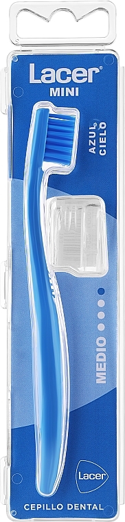 Mini-Zahnbürste blau - Lacer Mini Medium Toothbrush — Bild N1