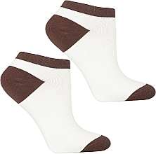 Kurze Damensocken CSD240-083 beige-braun - Moraj — Bild N2