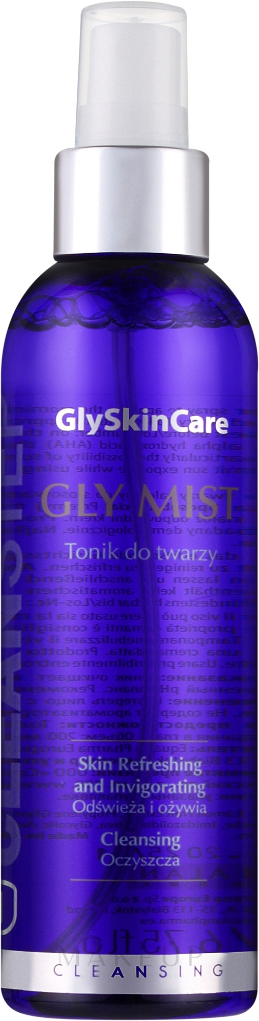 Erfrischendes Gesichtsreinigungstonikum - GlySkinCare Gly Mist — Bild 200 ml