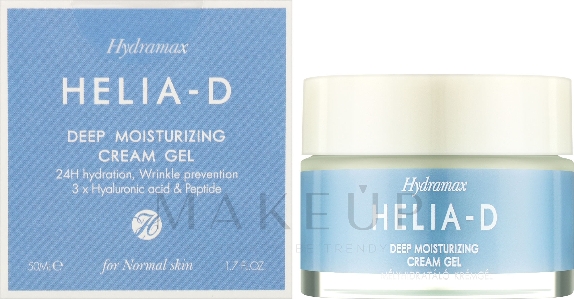 Tief feuchtigkeitsspendendes Creme-Gel für normale Haut - Helia-D Hydramax Deep Moisturizing Cream Gel For Normal Skin — Bild 50 ml