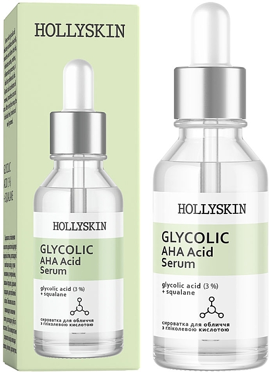 Gesichtsserum mit Glykolsäure - Hollyskin Glycolic AHA Acid Serum — Bild N2