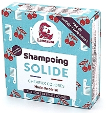 Düfte, Parfümerie und Kosmetik Festes Shampoo für coloriertes Haar mit Kirschöl - Lamazuna Solid Shampoo