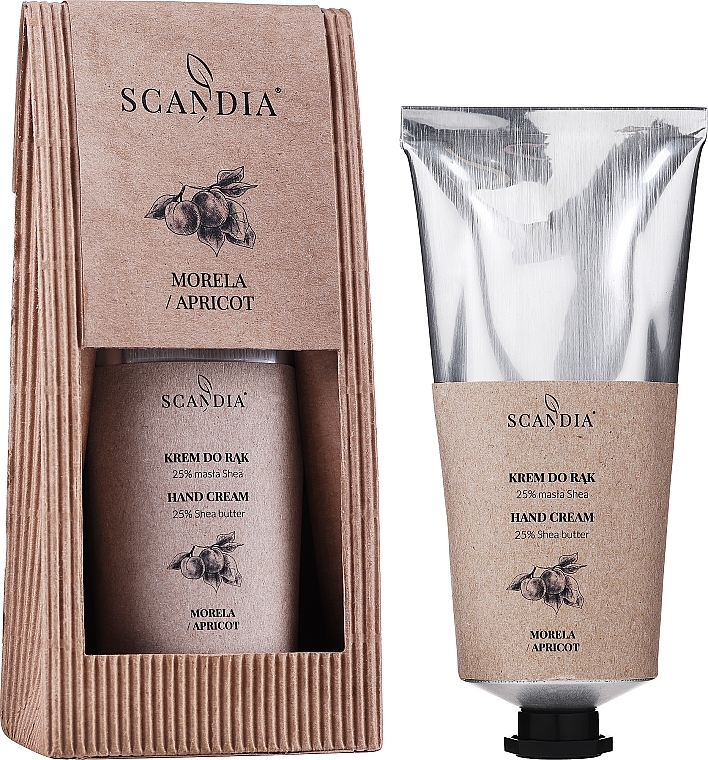Handcreme mit Aprikose - Scandia Cosmetics Hand Cream 25% Shea Apricot — Bild N2