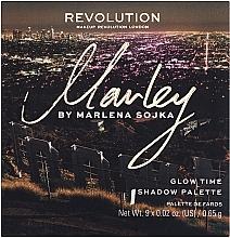 Lidschatten-Palette - Makeup Revolution Marley Glow Time Shadow Palette  — Bild N3