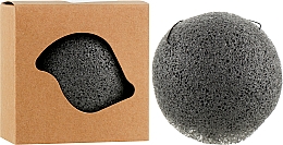 Konjac Schwamm für das Gesicht zur effektiven Tiefenreinigung mini, schwarz - Cosmo Shop Konjac Sponge Mini Craft Box — Bild N2