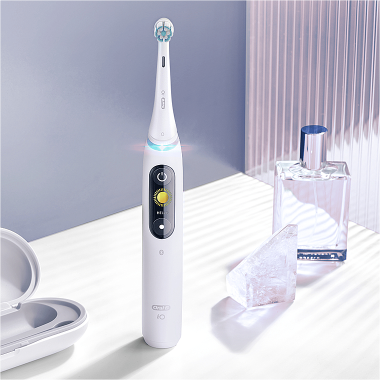 Austauschbare Zahnbürstenköpfe für elektrische Zahnbürste weiß - Oral-B Braun iO Gentle Care — Bild N8