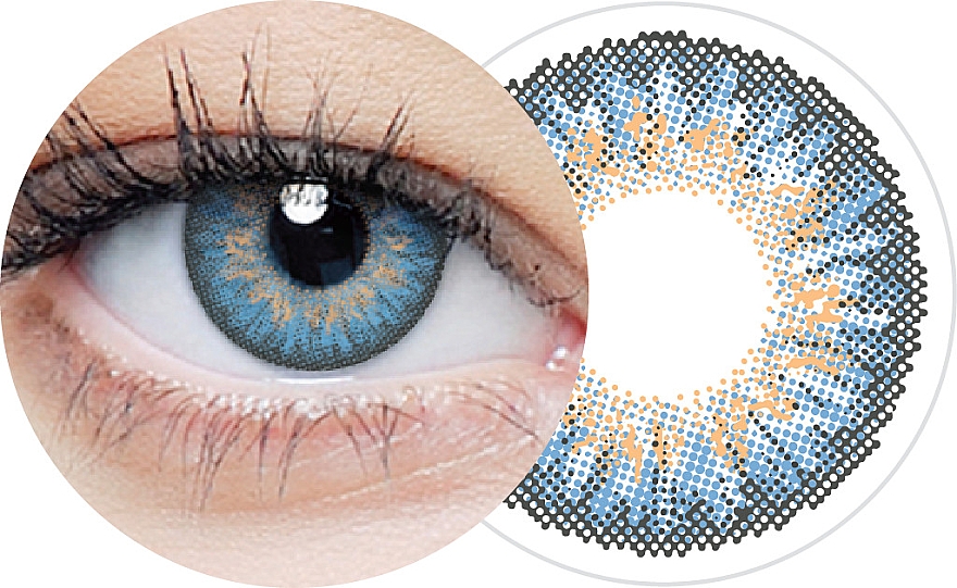 Farbige Kontaktlinsen Blue 10 St. - Clearlab Clearcolor 1-Day — Bild N2