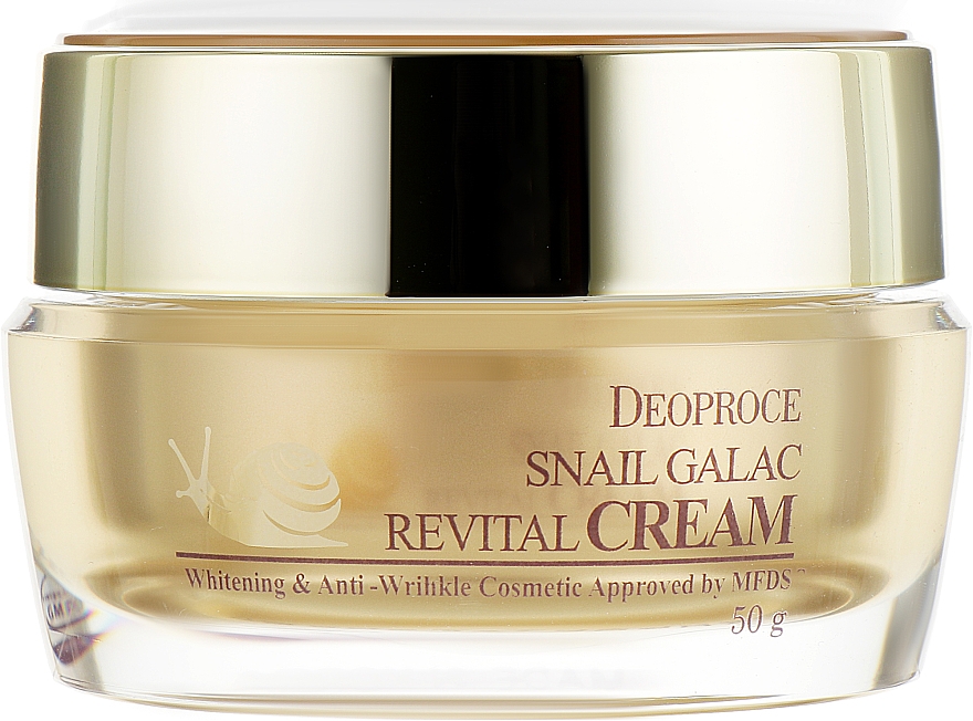 Anti-Aging Gesichtscreme mit Schneckenschleim und Hefeextrakt - Deoproce Snail Galac-Tox Revital Cream — Bild N2