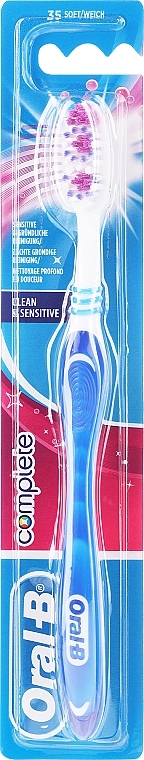 Zahnbürste, weich, dunkelblau - Oral-B Complete Clean&Sensitive Soft Toothbrush — Bild N1