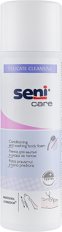 Pflegender Körperreinigungsschaum - Seni Care Conditioning and Washing Body Foam