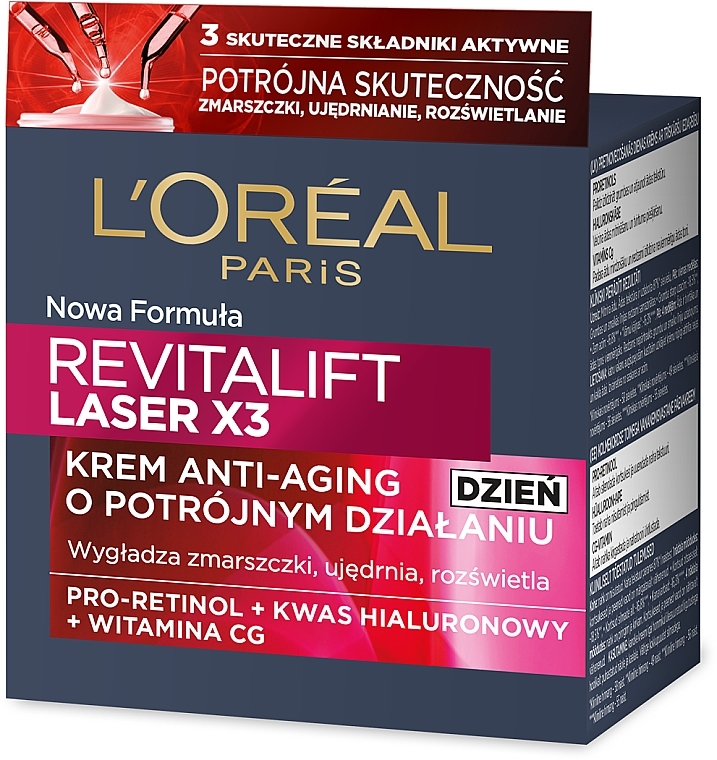 Anti-Aging Gesichtscreme für den Tag - L'Oreal Paris Revitalift Laser X3 Anti-Age Day Cream — Bild N3