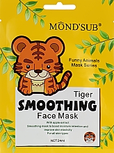 Düfte, Parfümerie und Kosmetik Glättende Gesichtsmaske mit Tiger-Print - Mond'Sub Tiger Smoothing Face Mask