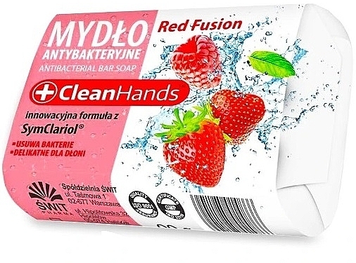 Antibakterielle Handseife Red Fusion - Clean Hands Antibacterial Bar Soap  — Bild N1